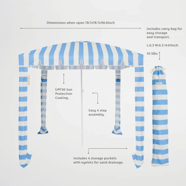 Cabana Blue Stripes 7